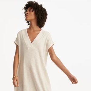 Heather Beige Summer Pullover V-Neck Dress  by Lou & Grey - NWTS